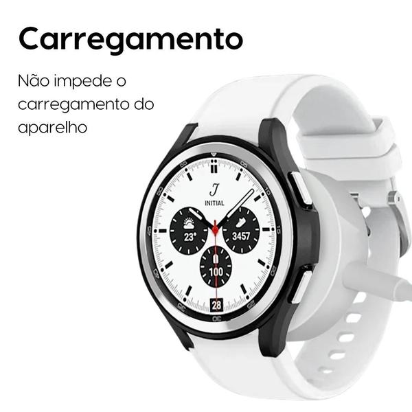 Imagem de Capa Bumper Para Galaxy Watch 5 Pro - Prata Lunar