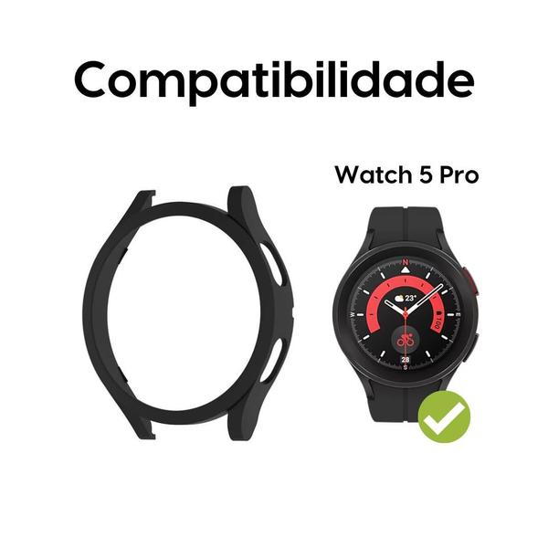 Imagem de Capa Bumper Para Galaxy Watch 5 Pro - Preto