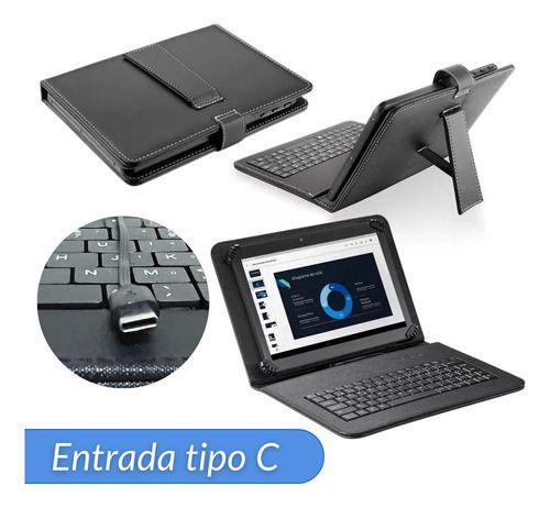 Imagem de Capa C/ Teclado Película Mouse Para Tablet Tab A9 Plus X210