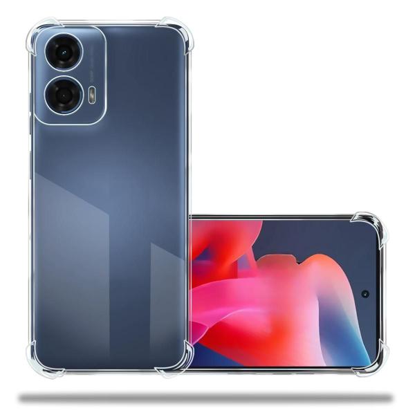 Imagem de Capa Capinha Anti Impacto Transparente + Película De Ceramica Fosca Para Moto G24 Xt2423 Tela 6.56