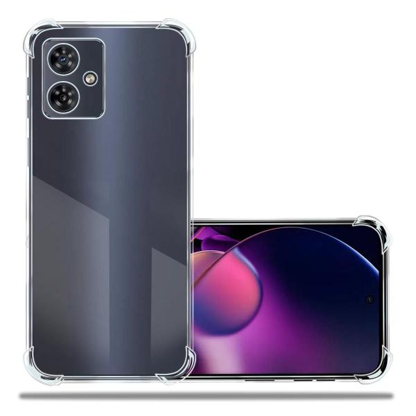 Imagem de Capa Capinha Anti Impacto Transparente + Película De Ceramica Fosca Para Moto G54 Xt2343 6.5