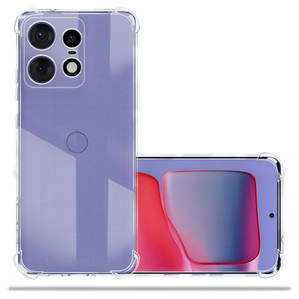 Imagem de Capa Capinha Anti Impacto Transparente + Película De Hydrogel Fosca Para Moto Edge 50 Pro Xt2403 6.7