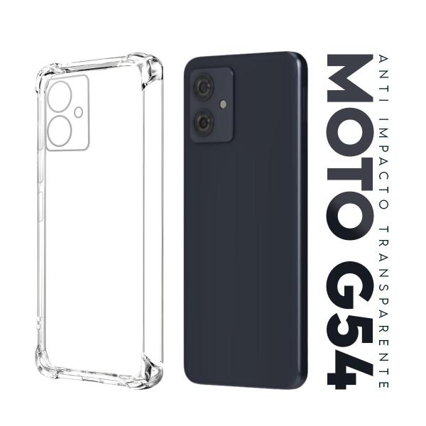 Imagem de Capa Capinha Anti Impacto Transparente + Película De Hydrogel Fosca Para Moto G54 Xt2343 6.5