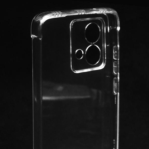 Imagem de Capa Capinha Anti Impacto Transparente + Película De Hydrogel HD Para Moto G84 Xt2347 6.55