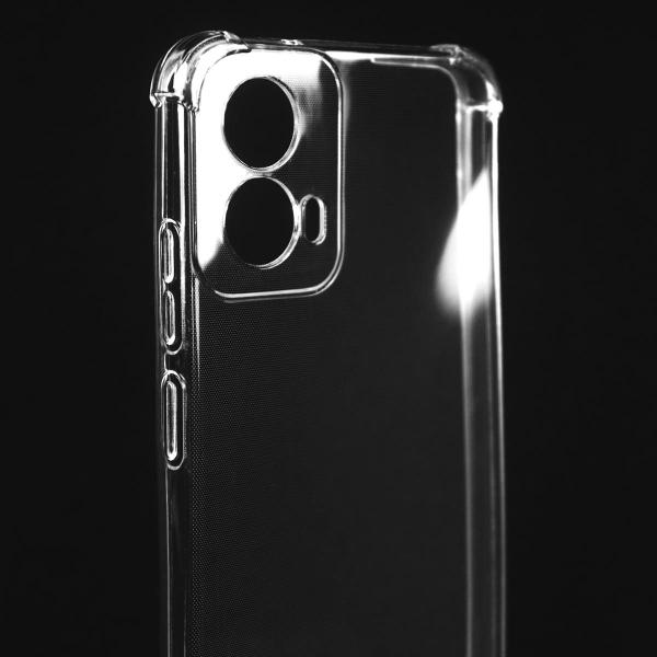 Imagem de Capa Capinha Anti Impacto Transparente + Película De Hydrogel Privacidade Para Moto G34 Xt2363 6.5