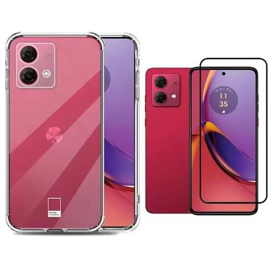 Imagem de Capa Capinha Anti Impactos + Pelicula de Vidro 3d Para Motorola Moto G84 5G