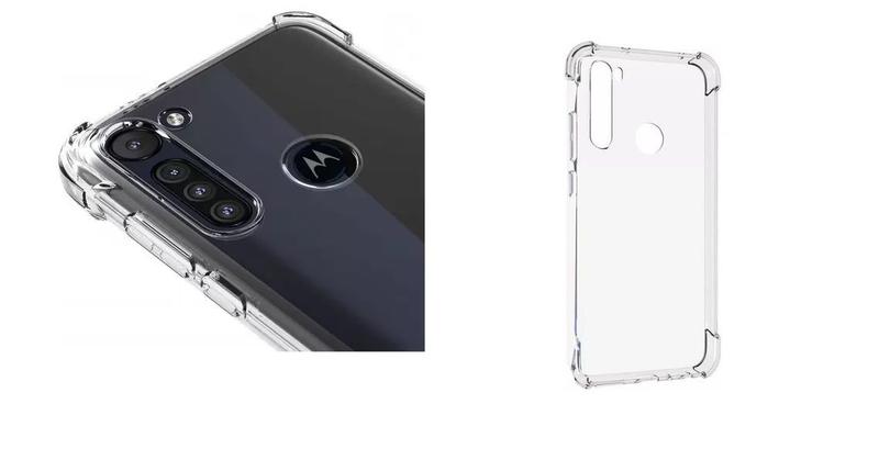 Imagem de Capa Capinha Antishock Bordas Reforçadas Compatível Moto G8 XT2045