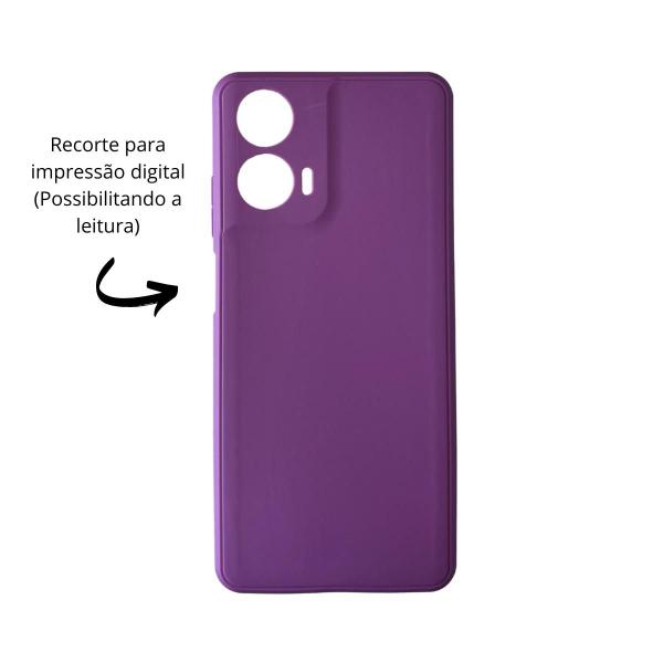 Imagem de Capa Capinha Aveludada Moto G04 + 2 Películas de Vidro 3D