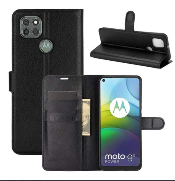 Imagem de Capa Capinha Carteira Moto G9 Power 6.78 Case Couro Flip Top