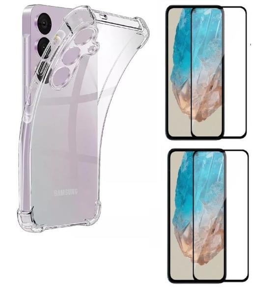 Imagem de Capa Capinha Case + 2 Peliculas vidro 3D Samsung Galaxy M35