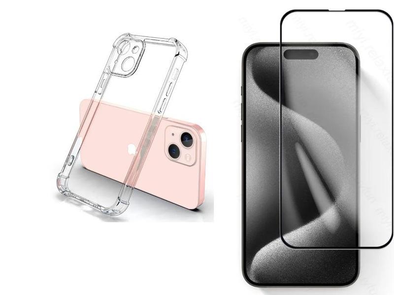 Imagem de Capa Capinha Case Anti Impacto + Pelicula vidro 3d para Iphone 15