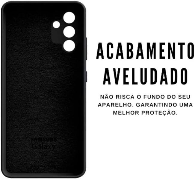 Imagem de Capa Capinha Case Aveludada Preta Para Samsung Galaxy A14