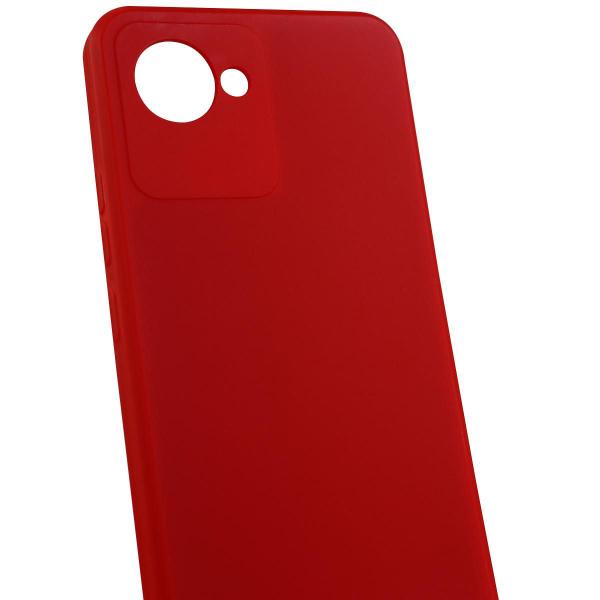 Imagem de Capa Capinha Case Aveludada Vermelha Realme C30 6.5 + Película De Vidro - Luiza Cell25