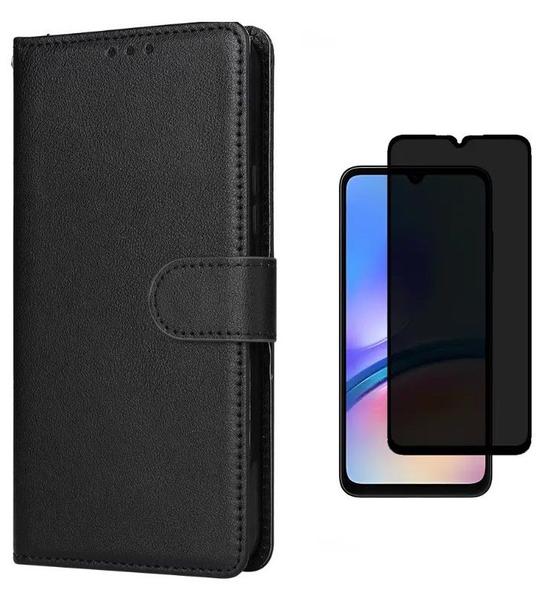 Imagem de Capa Capinha Case Carteira + Pelicula Privacidade Samsung Galaxy A15