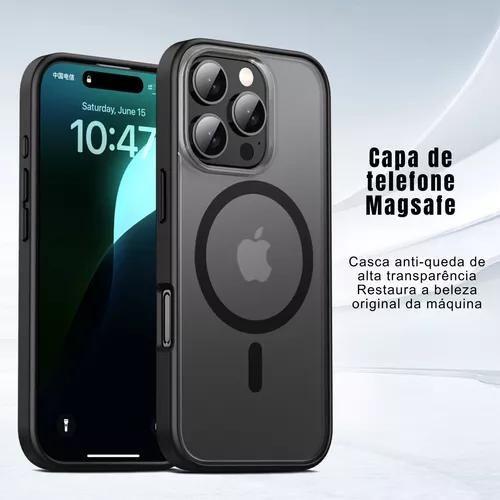 Imagem de Capa Capinha Case Compativel Para iPhone 16/ IPhone 16 Plus / IPhone 16 Pro / IPhone 16 Pro Max / Série Phantom Magnetica Anti-impacto