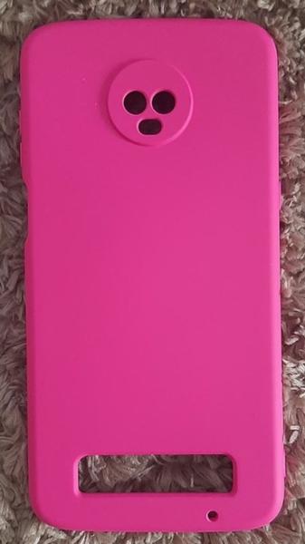 Imagem de Capa Capinha Case Motorola Moto Z3 Play Silicone Aveludada Protege Câmera Colorida Anti Impacto