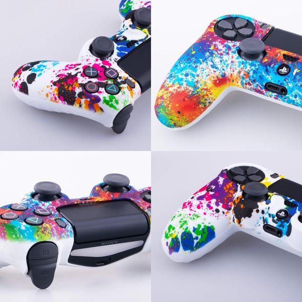 Imagem de Capa Capinha Case Skin compatível com Controle de PS4 Playstation 4 Protetora em Silicone Alta Proteção