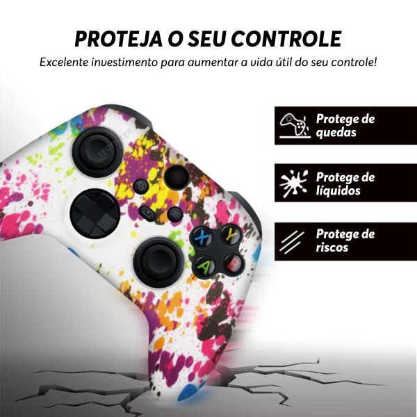 Imagem de Capa Capinha Case Skin p/ Controle Joystick de Xbox Series S X Protetora em Silicone Alta Proteção