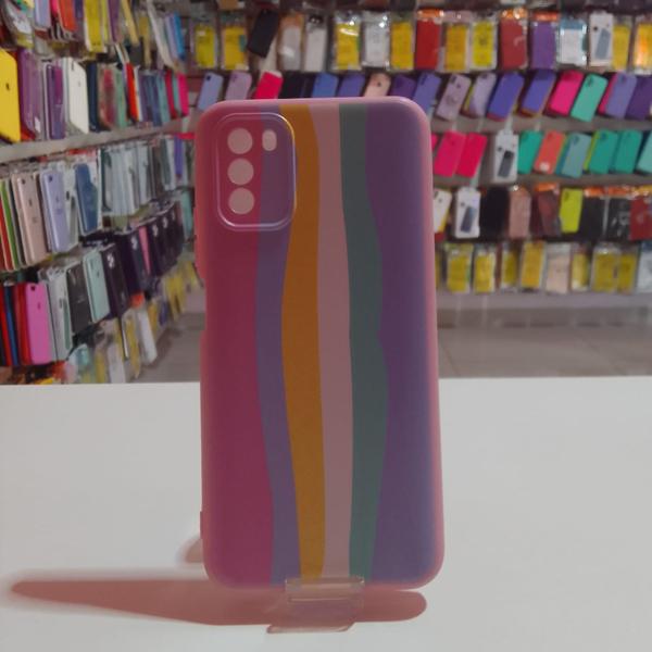 Imagem de Capa Capinha Compatível Celular Xiaomi Poco M3 Arco-íris