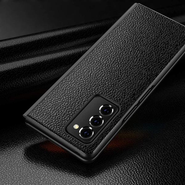 Imagem de Capa Capinha Galaxy Z Fold 2 Tela 7.6 Leather Luxo Case Impacto