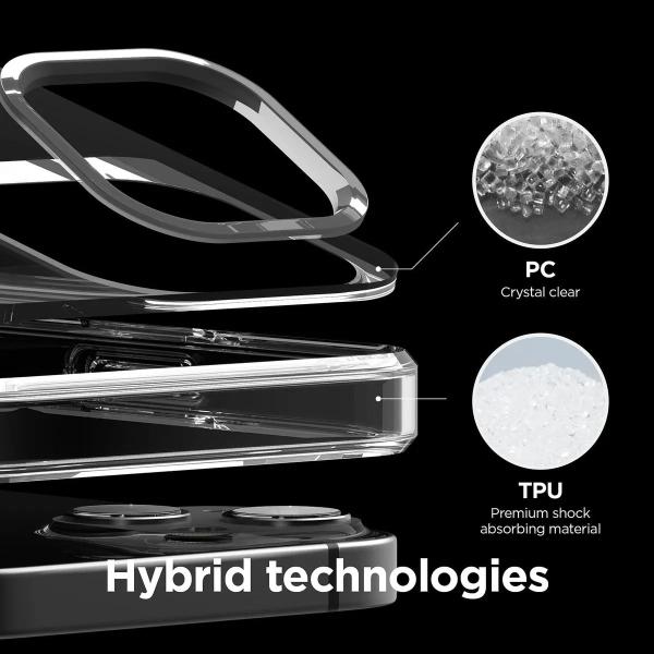 Imagem de Capa Capinha Hybrid Space Anti-Impacto Clear P/ Iiphone 15 Ppro Max