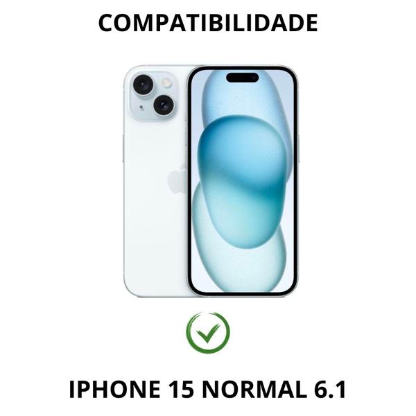 Imagem de Capa Capinha Para iPhone 15 Normal 6.1 Acrílica Fosca Fina