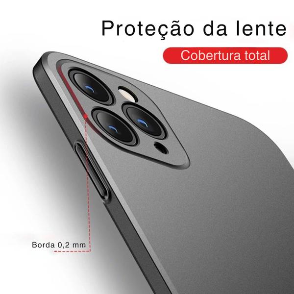 Imagem de Capa Capinha Para iPhone 16 Pro Acrílica Fosca Ultra Fina