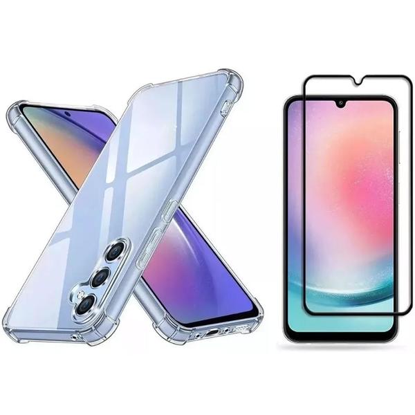 Imagem de Capa Capinha + Pelicula 3d Para Samsung Galaxy  A04 A04E  A05 A05S A15 A24 A25 A35 A55 M14 M15 M35 M55 S21Fe S22 6.1 S22ULTRA S23 S23Fe Plus S24 M34