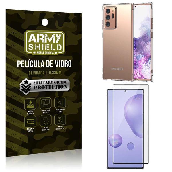 Imagem de Capa Capinha Samsung Note 20 Ultra Anti Shock + Película de vidro 3D - Armyshield