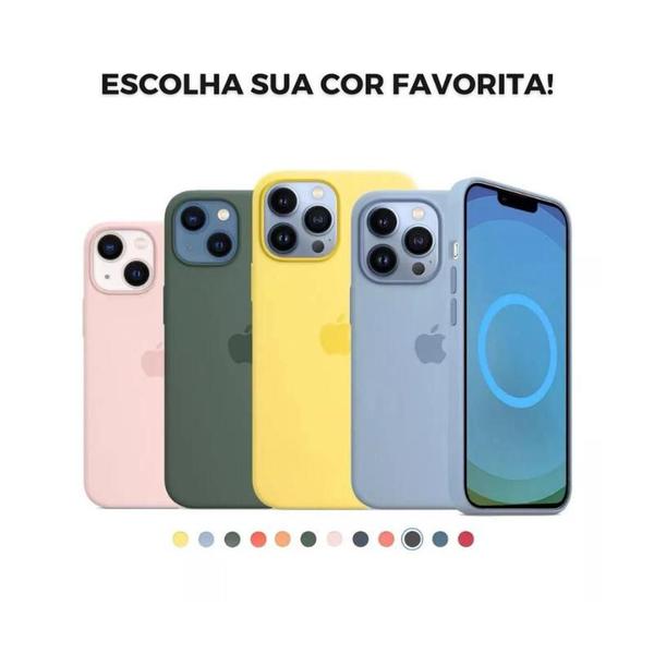 Imagem de Capa Capinha Silicone Anti Impacto Compatível Com iPhone 11 