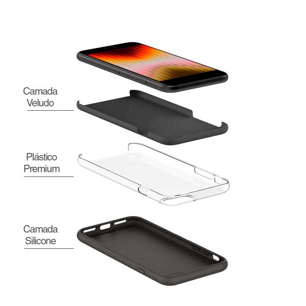 Imagem de Capa Capinha Silicone Compatível Com Apple iPhone XR