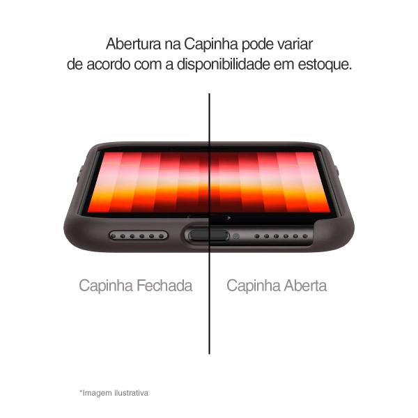 Imagem de Capa Capinha Silicone Veludo Compatível Com iPhone 7 8 E Se