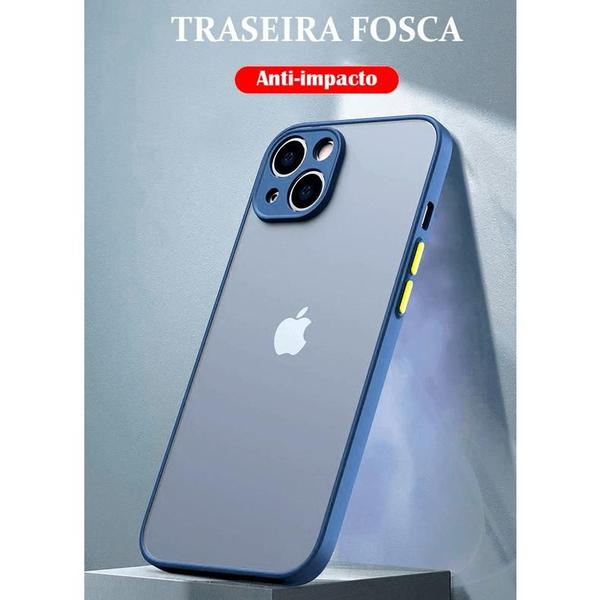 Imagem de Capa Capinha Translucida Anti Impacto Compativel com iPhone 15 Plus