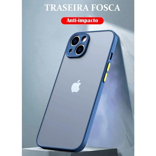 Imagem de Capa Capinha Translucida Anti Impacto Compativel com iPhone 15 Todos