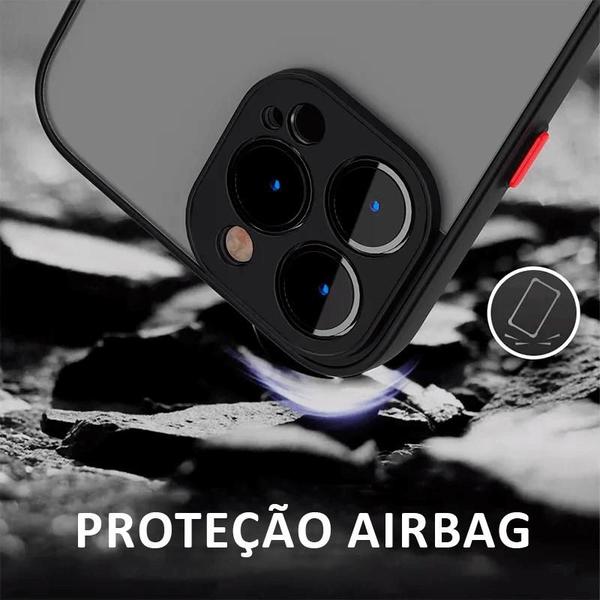 Imagem de Capa Capinha Translucida Compativel com iPhone 15 Pro + Pelicula 9D