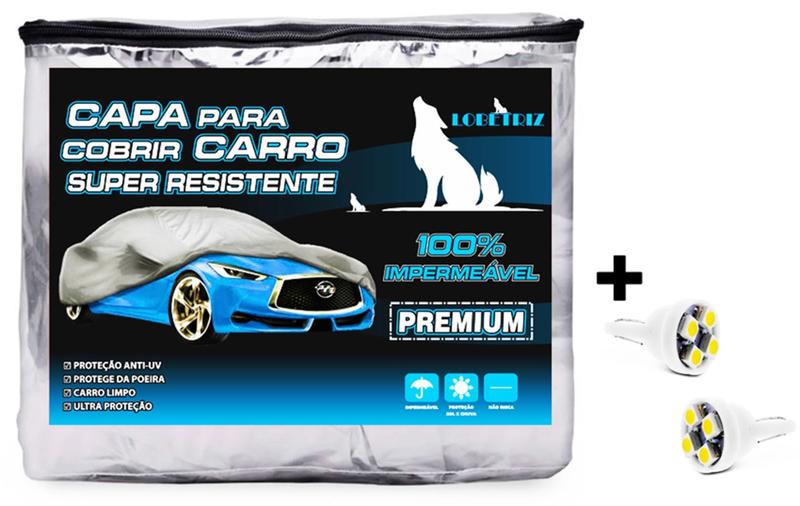 Imagem de Capa Carro Impermeável Protege Sol Chuva Poeira P M G UV 100% Anti-Uv Sem Forro