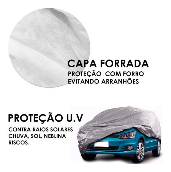 Imagem de Capa Carro Proteção Tamanho G Impermeável Forro Central