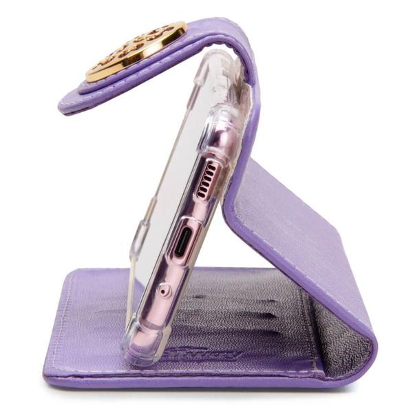 Imagem de Capa carteira couro johari lilas para moto g53 xt2335