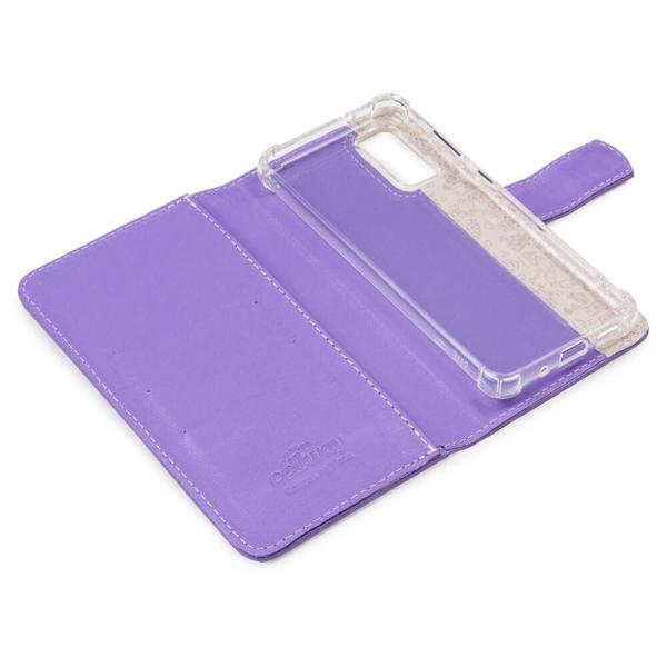 Imagem de Capa carteira couro lilas para samsung s23 5g s911