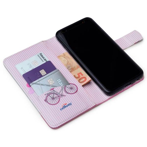 Imagem de Capa carteira estampada cute bicicleta e159 para samsung a34 5g a346