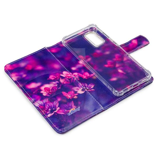 Imagem de Capa carteira estampada floral floral e028 para moto g82 5g xt2225