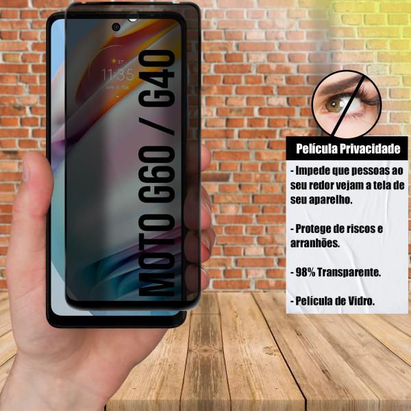 Imagem de Capa carteira + Película Privacidade P/ Moto G60 Xt2135-1 6.8 - Cell In Power25