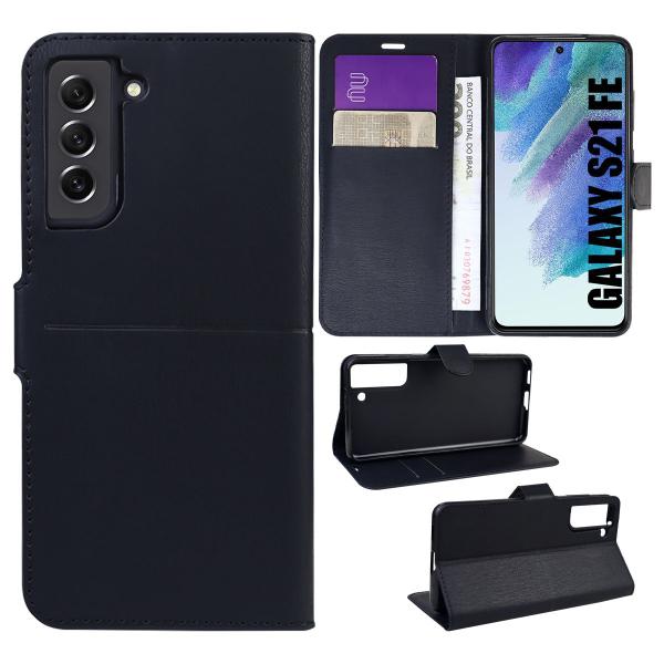 Imagem de Capa Carteira + Vidro 3d + Pel Camera para Galaxy S21 FE G990 - Cell In Power25