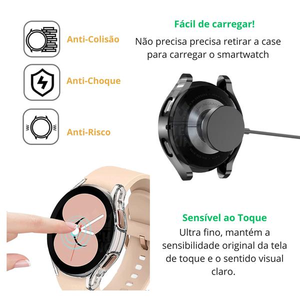 Imagem de Capa Case 2in1 Proteção Contra Danos Para Galaxy Watch4 40mm