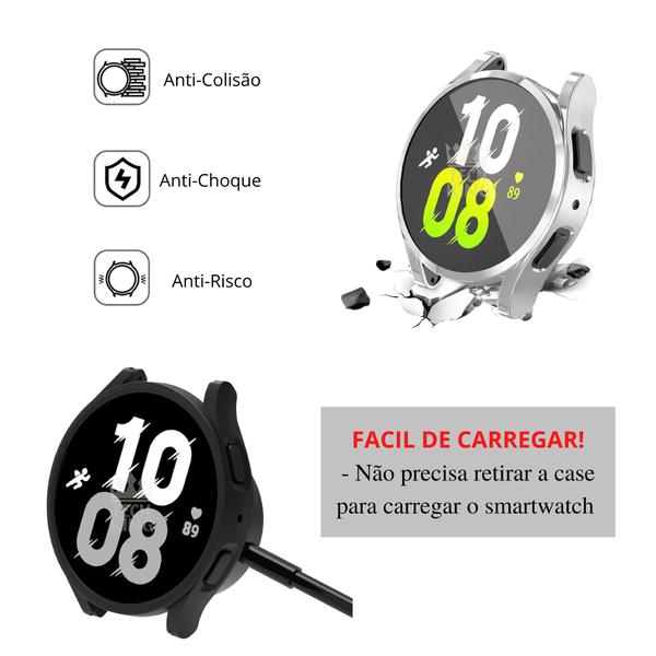 Imagem de Capa Case Acrílico Com Vidro 9h Para Galaxy Watch 5 (44mm)