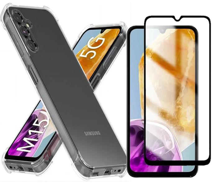 Imagem de Capa Case Anti Queda Para Samsung Galaxy M15 6.5 + Pelicula 3D