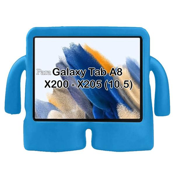 Imagem de Capa Case Anti Shock Tablet P/ Galaxy Tab A8 X200 X205 10.5 infantil silicone