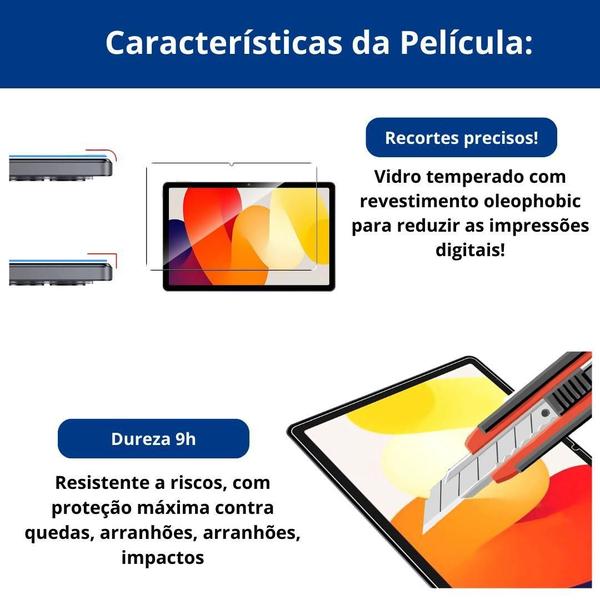 Imagem de Capa Case Autosleep Para Redmi Pad Se + Película