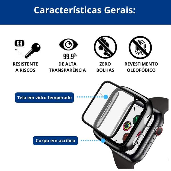 Imagem de Capa Case Bumper Acrílico para Apple Watch Series 9 41