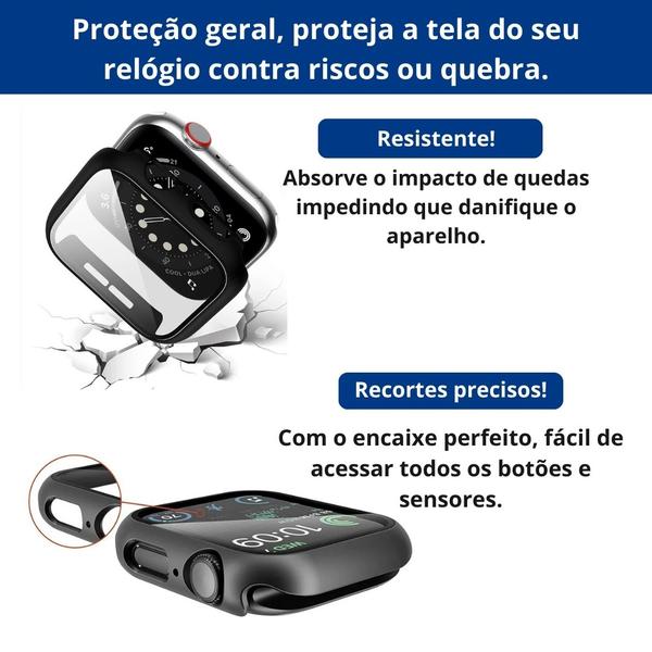 Imagem de Capa Case Bumper Acrílico para Apple Watch Series 9 41